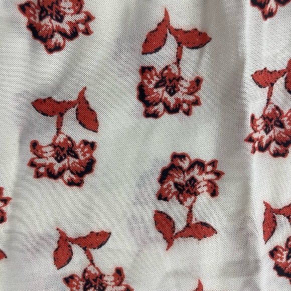 Candace Cameron Bure Floral Tie Strap‎ Smocked Tank Top Women Size Large Beachy - Picture 10 of 12